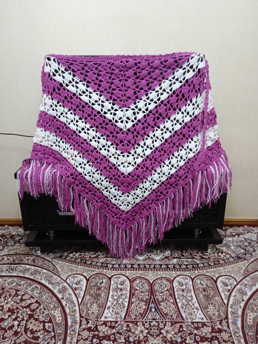 Женские шали вязаные крючком