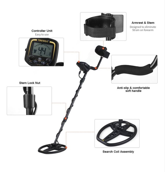 Detector metale cu accesorii