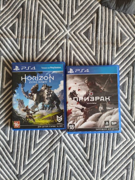 Продам игры на PS4 Призрак Цусимы,Horizon Zero Dawn
