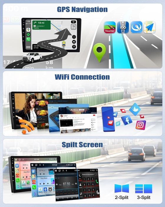 9" мултимедия за Ford Fiesta (2009-2014), 8-Core, 6GB + 128GB + 4G Wireless