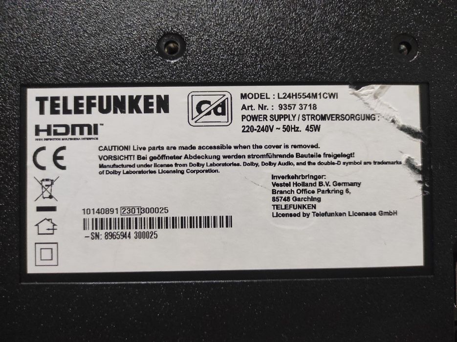 Smart tv Telefunken 60 cm