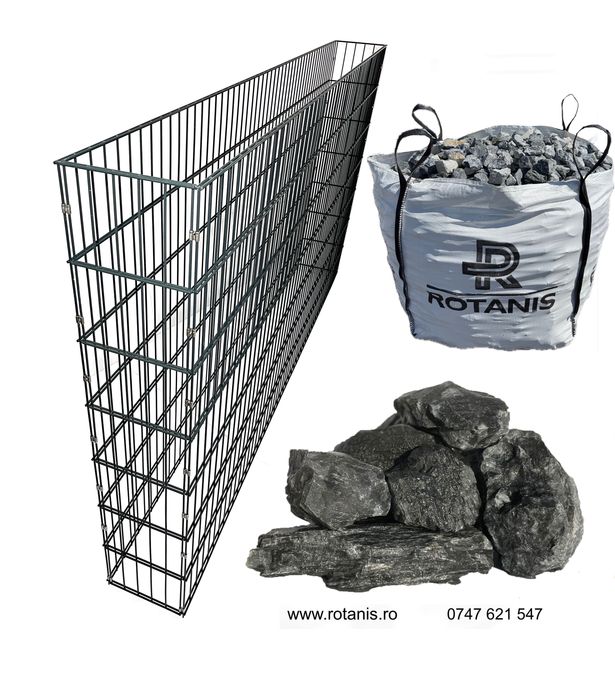 Piatra concasata pt Garduri Gabioane/ Producator/ Gabioane decorative