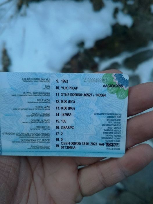 Gaz 31029 pikap yili 1993