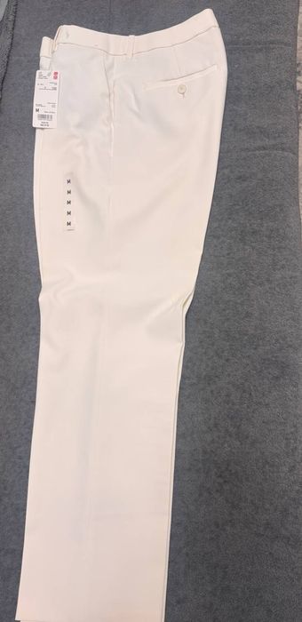 Бренд uniqlo юникло белые брюки классические Яндекс BTS почта