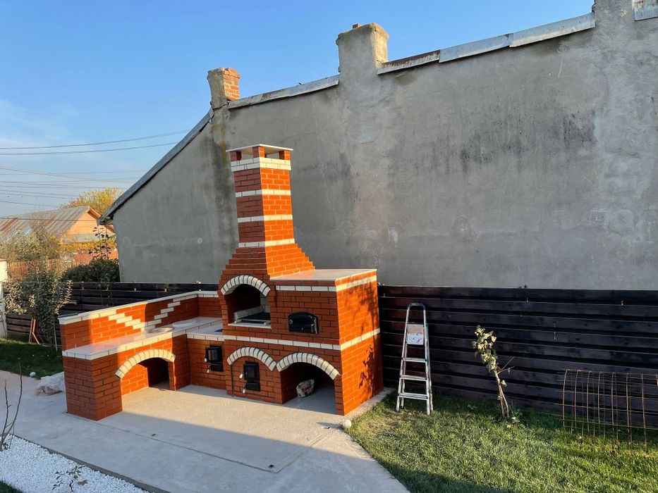 Construcții grătar rustic de grădină