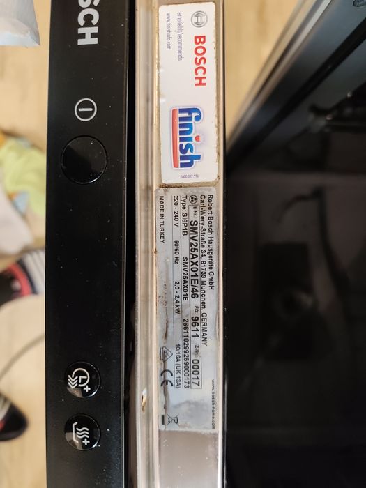 Съдомиялна за вграждане Bosch SMV25AX01E, 12 комплекта, 5 програми, 60