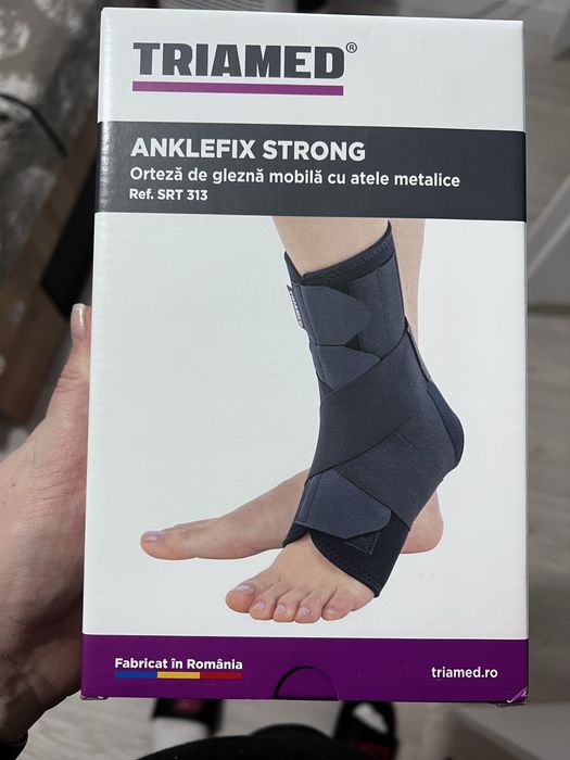 Orteză Pentru Gleznă Mobilă Cu Atele Metalice ANKLEFIX STRONG SRT313