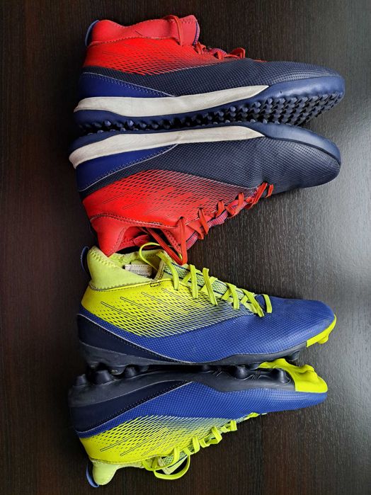 2 perechi ghete fotbal Decathlon, marimea 38