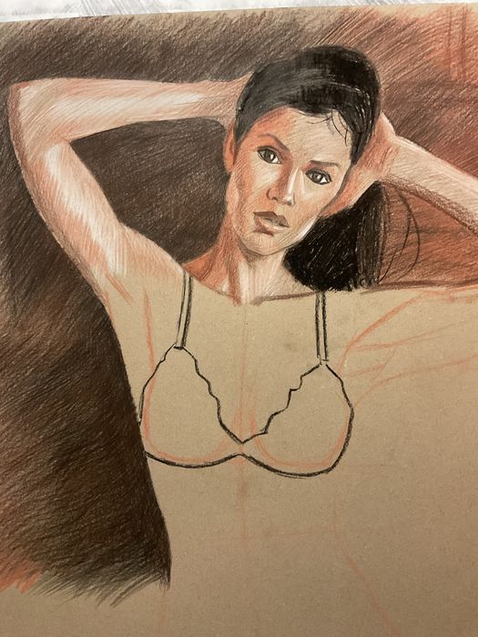 Художник сделает рисунки, портреты. Сангина, уголь.