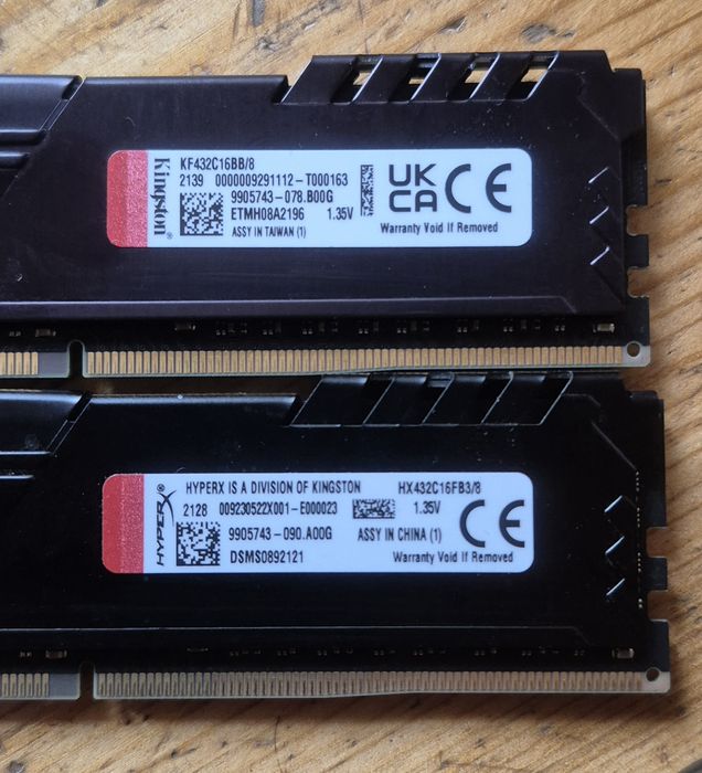 16GB RAM DDR4 3200MHz Kingston