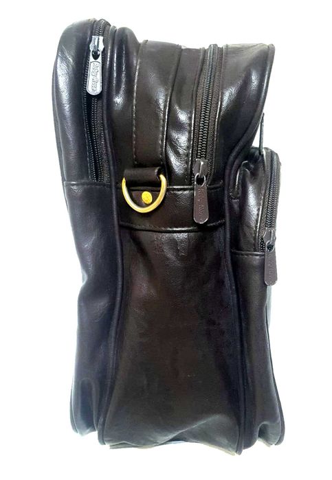 Servietă Ruby Rose din piele naturală, maro