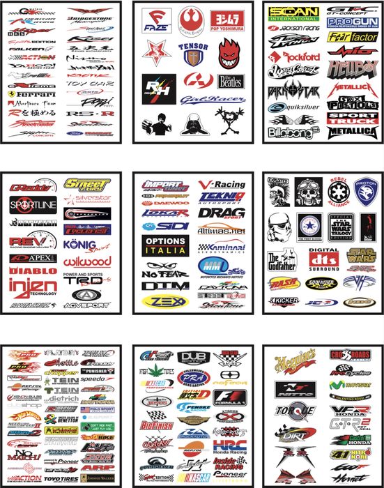 Стикери за мотори,колелета,тротинетки и др.