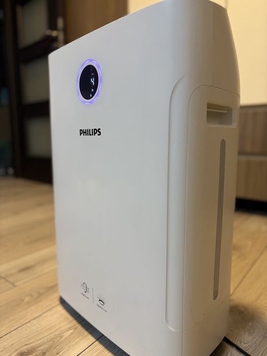 Purificator aer PHILIPS AC2729/50, 4 trepte viteza, Hepa, Umidificare, alb-negru