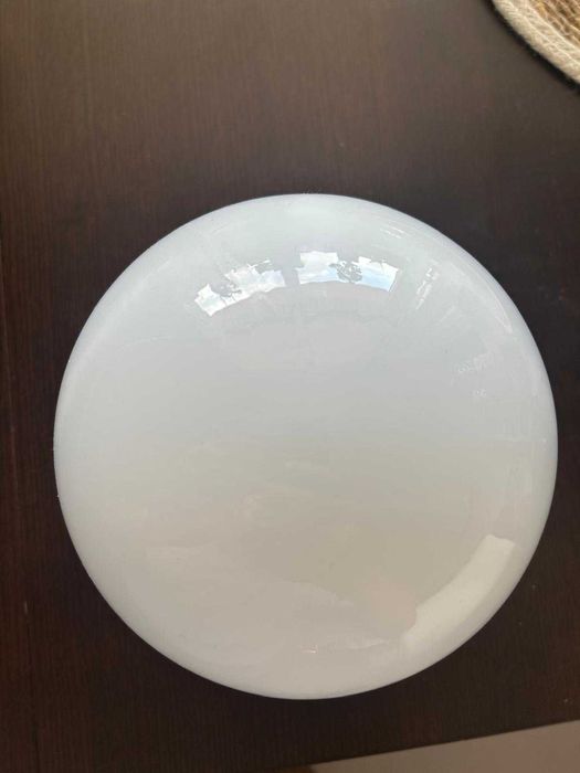 Plafoniera, bila, sticlă Ø 18 cm