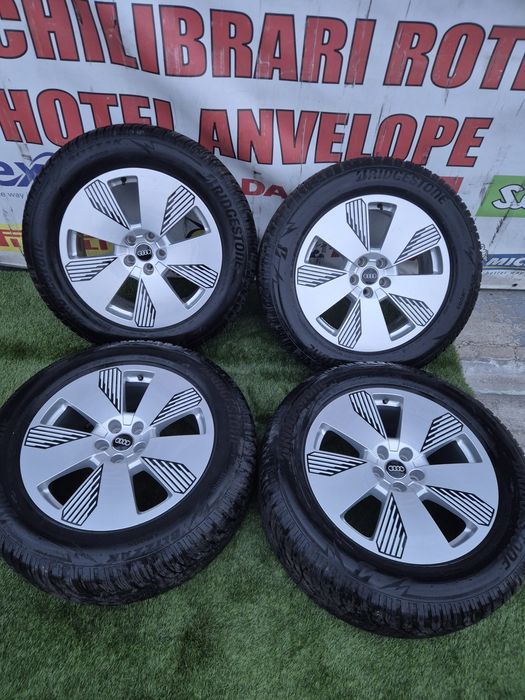 Jante R 19 5x112 cu 255 55 19 Bridgestone 2025, Audi E-tron, Q8, Touareg, impecabile