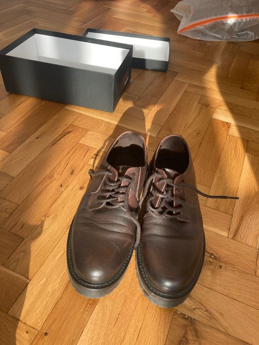 Massimo Dutti Leather Derby Shoes, brown, Ref. 2233/650