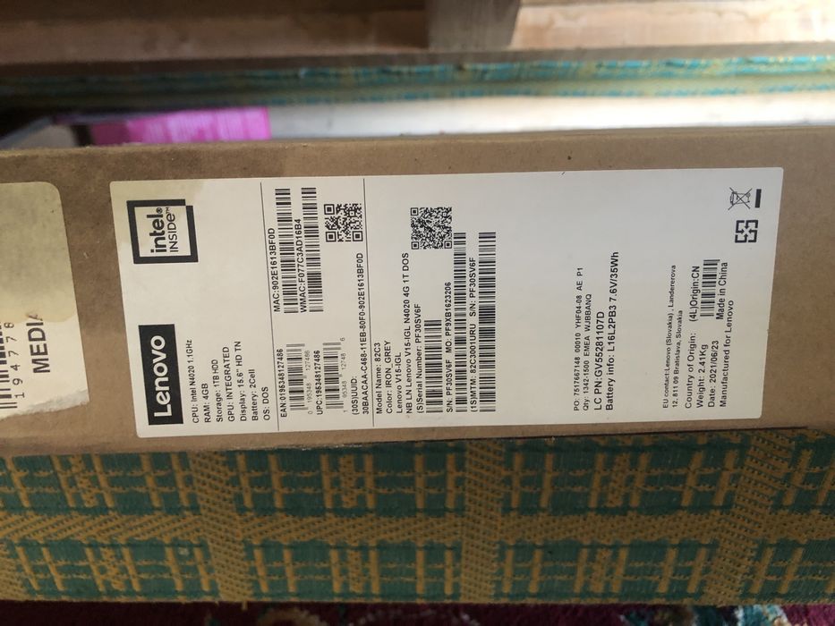 Lenovo V15 IGL N4020 4G
