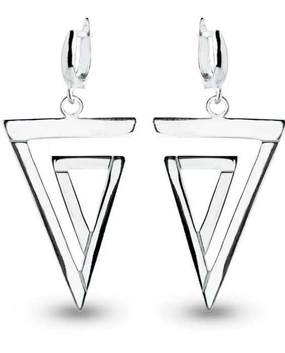 Сребърни обеци