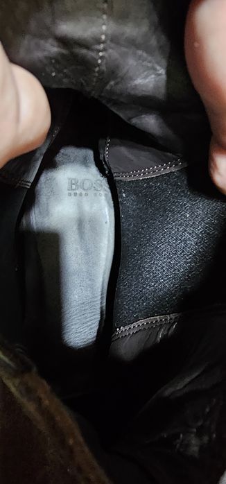 Ghete Hugo Boss piele intoarsa