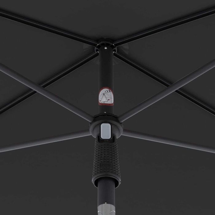 Doppler Rethink Umbrela dreptunghiulara pentru balcon si terasa,180 x 120 cm gri inchis