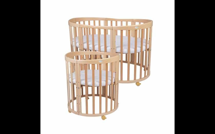 -20% Кошара за Бебе Смарт 7в1 Овал, Детско Легло 0-10 год. Натурал