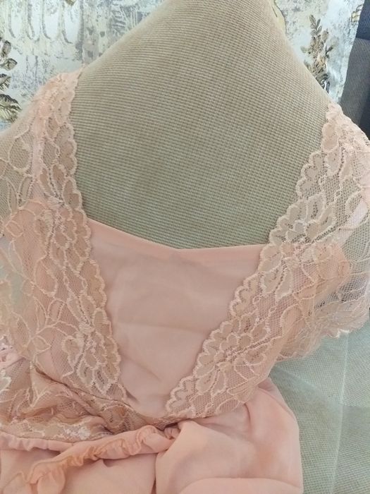 Розовый сарафан с подкладом