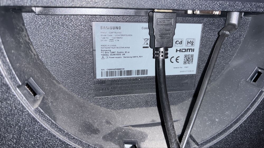 Monitor Samsung 24” Curbat Full HD 75Hz