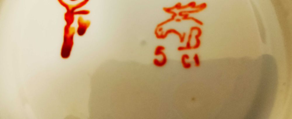 Сервиз.Руски порцелан.Златен кант,,Вербилки,,Състояние-перфектен.