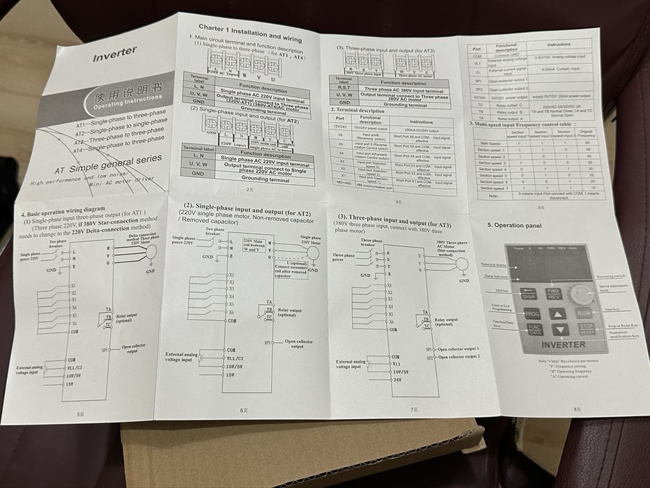 Трифазен инвертор 1.5 KW AT3-1500x ЧИСТО НОВ - НЕУПОТРЕБЯВАН