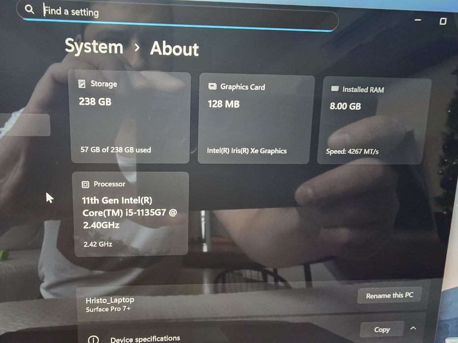 Microsoft Surface Pro 7+ / пълен комплект /