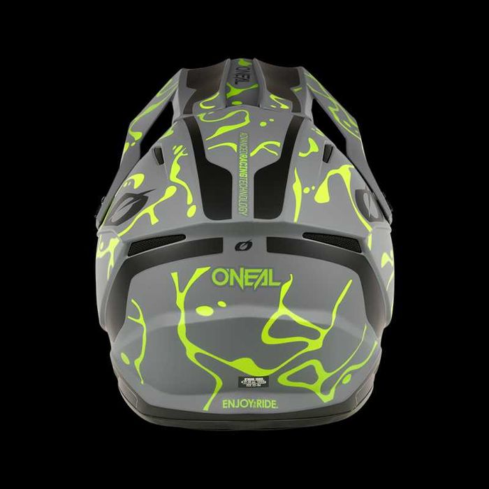 Каска O'NEAL 1SERIES Splash Gray/Neon YELLOW V.26
