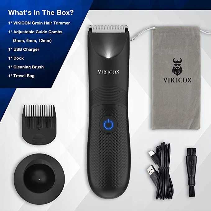 Aparat de tuns electric pentru păr inghinal/corporal VIKICON,sigilat