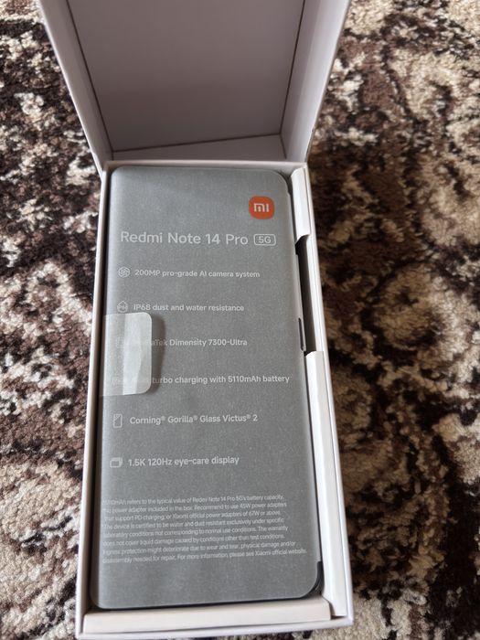 Redmi Note 14pro 5G dual sim capera 200 mp AI CAMERA AMOLED DISPLAY