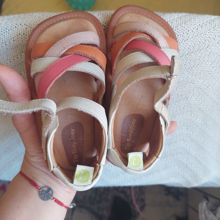 Sandale piele naturala tip barefoot marime 22