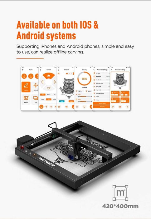 ACMER P2 33W CNC лазер лазерно гравиране рязане