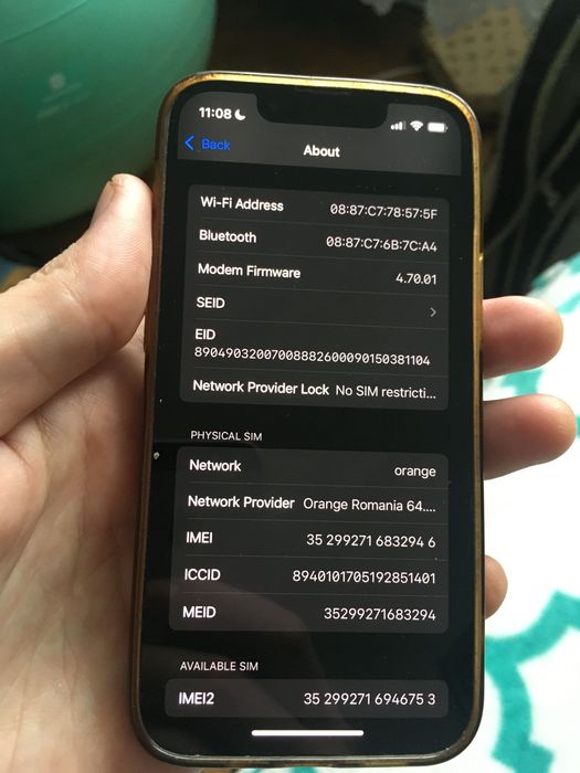 iphone 13 mini albastru 128Gb neverlock