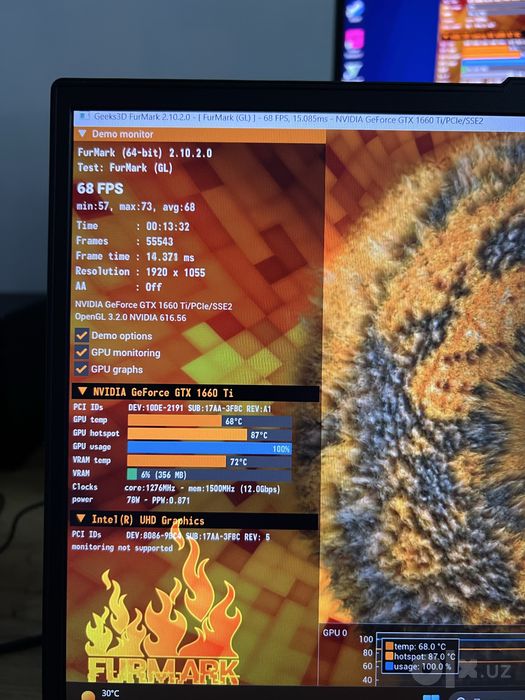 Lenovo Legion 5, Full HD 144Hz, i5 10300H, GTX 1660 Ti 6gb, 2Tb памяти