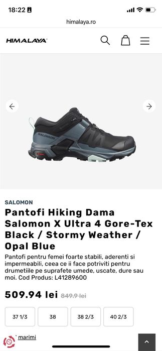 Salomon X-Ultra 4 Goretex 38 2/3