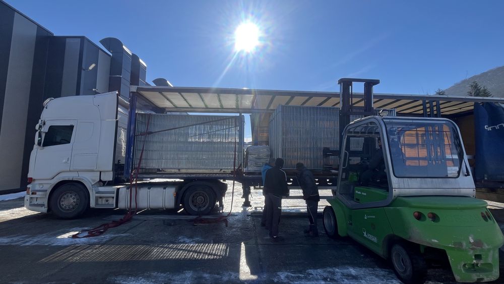 Мобилна строителна прозирна ограда 3500/2000мм пано