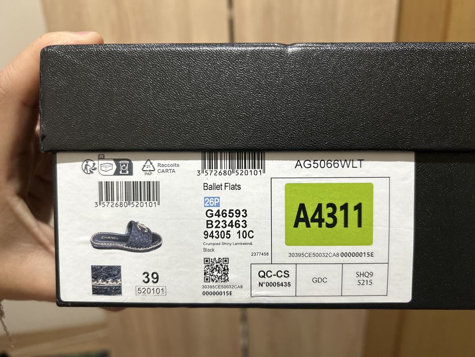 Papcui chanel marimea 39