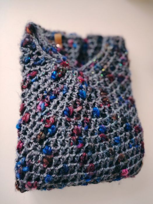 Pulover crosetat manual