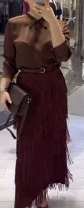 Новая юбка с бахрамой