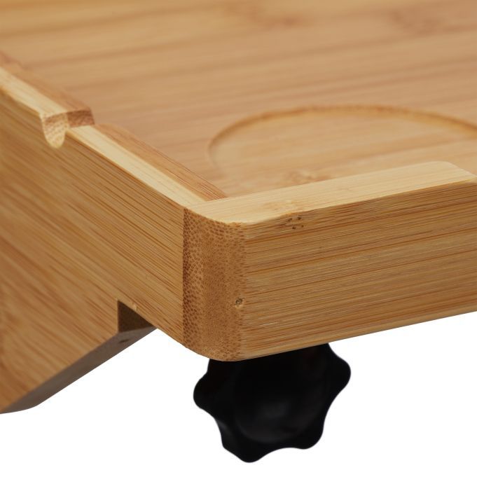 Висящо нощно шкафче/рафт от бамбук, площ на рафта 33,5 x 23 см