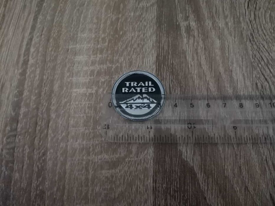 емблема черен кръг Trailrated за Jeep