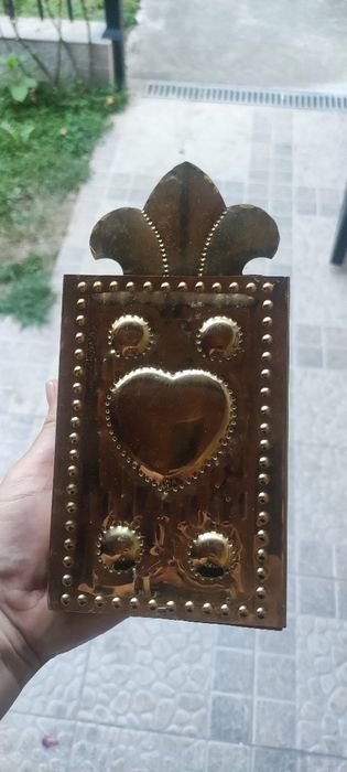 Старинен държач за голяма кибритена кутия