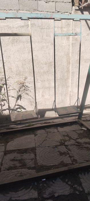 качели железные с 2 качелями