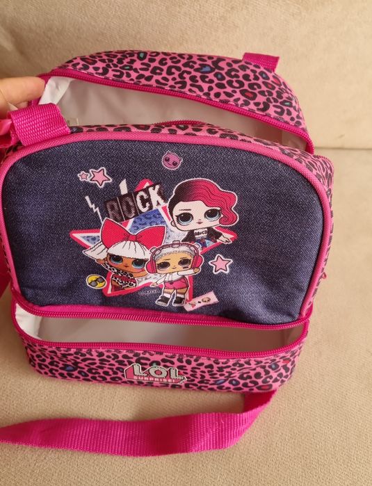 Ръчно шита раница и чанта през рамо за храна