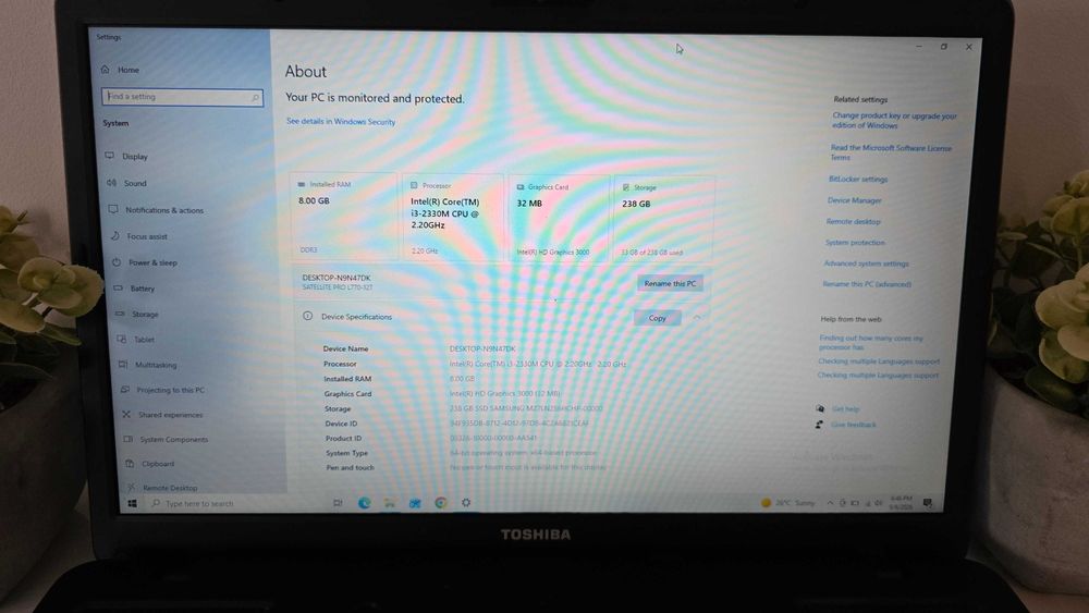 Laptop Toshiba Sattellite Pro L770 - 12T