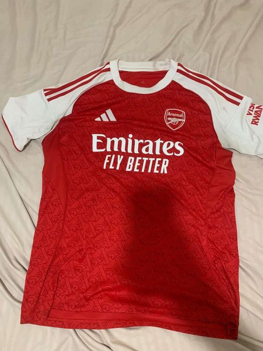 Tricou  adidas original arsenal kit home purtat de cateva ori