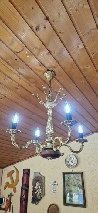 Candelabru rustic din bronz
